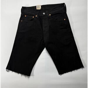 NWT Levi's 501 Men's Cut Off Black Denim Shorts - Size 28x11.5*